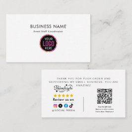 Tarjeta De Visita  Thank You For Shopping 