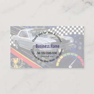 Tarjeta De Visita Thank you for your Business Editable Business mark