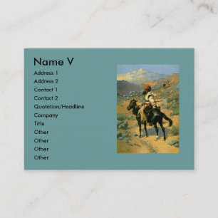 Tarjeta De Visita The Indian Trapper (1889) de Frederic Remington