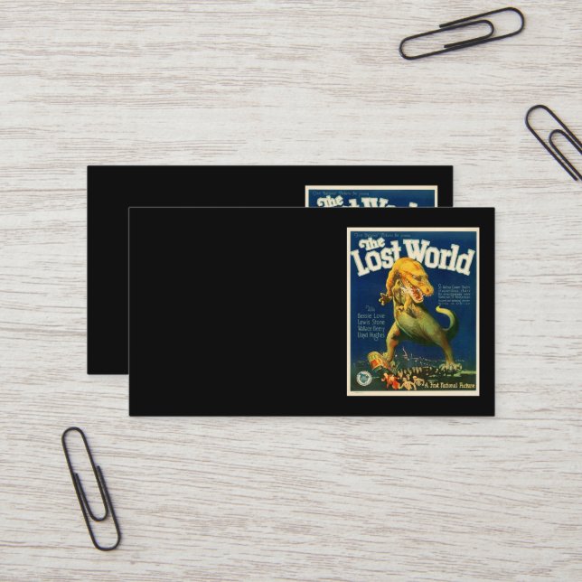 Tarjeta De Visita The Lost World Business Card (Anverso/Reverso In Situ)