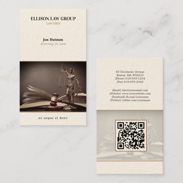 Tarjeta De Visita Themis | Abogado (Anverso / Reverso)