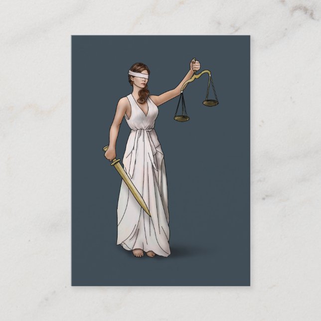 Tarjeta De Visita Themis - carbón de leña (Anverso)
