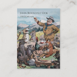 Tarjeta De Visita Theodore Roosevelt - Profesor de Historia/Gobierno