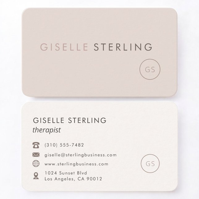 Tarjeta De Visita Therapist Feminine Professional (Subido por el creador)