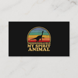 Tarjeta De Visita Therizinosaurus Es Mi Amante De Los Dinosaurios An