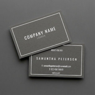 Tarjeta De Visita Thin white border professional