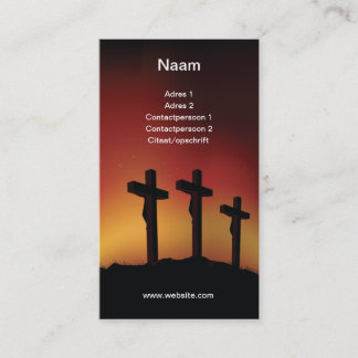 Tarjeta De Visita Three crosses