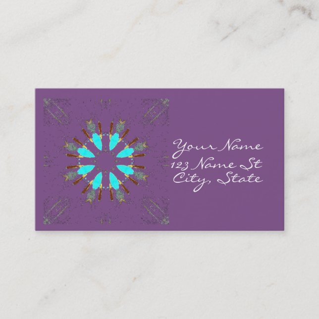 Tarjeta De Visita Thunder_Cove de las plumas de punta de arco (Anverso)