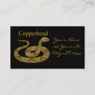 Tarjeta De Visita Thunder_Cove de serpiente de copo enrollado
