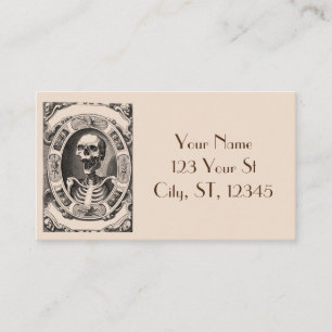 Tarjeta De Visita Thunder_Cove, flamante cráneo humano