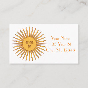 Tarjeta De Visita Thunder_Cove, Ilustracion de arte de Sun face