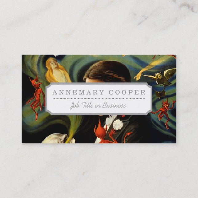 Tarjeta De Visita Thurston el gran mago (Anverso)