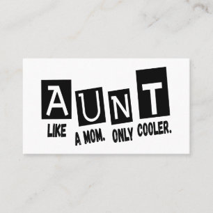 Tarjeta De Visita Tía como una madre tan sólo genial