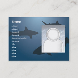 Tarjeta De Visita Tiburones - rechonchos