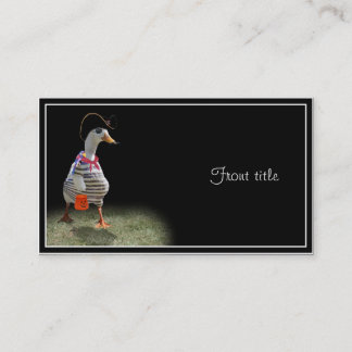 Tarjeta De Visita Tiempo de truco o truco para el pato pirata