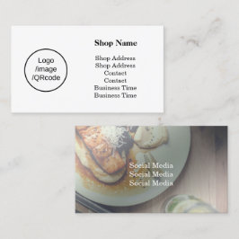 Tarjeta De Visita Tienda blanca moderna