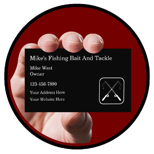Tarjeta De Visita Tienda de accesorios de señuelo de pesca al por me