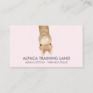 Tarjeta De Visita Tienda de Alpaca Adorable
