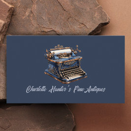 Tarjeta De Visita Tienda de antigüedades, antigua máquina de escribi