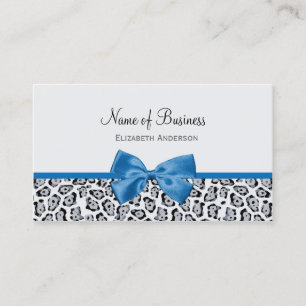 Tarjeta De Visita Tienda de Arcos de Leopardo Azul