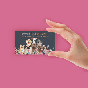 Tarjeta De Visita Tienda de aseo de perros cuidadora de mascotas pas