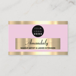 Tarjeta De Visita Tienda de belleza Gold Frame