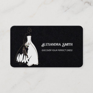 Tarjeta De Visita Tienda de Bodas Bridal Boutique Premium