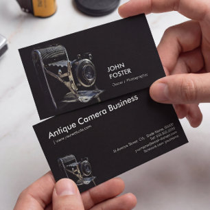 Tarjeta De Visita Tienda de cámaras antiguas - Fotógrafo
