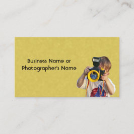 Tarjeta De Visita Tienda de cámaras de fotografía o fotógrafo