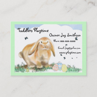 Tarjeta De Visita Tienda de conejos-niños