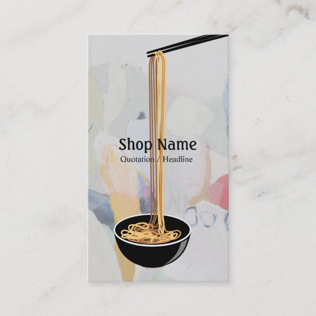 Tarjeta De Visita Tienda de fideos (Anverso)