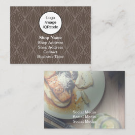 Tarjeta De Visita Tienda de Geometría Moderna Brown