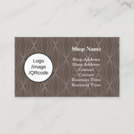 Tarjeta De Visita Tienda de Geometría Moderna Brown