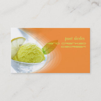 Tarjeta De Visita Tienda de helados casera