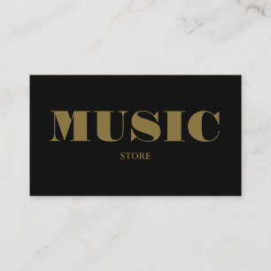 Tarjeta De Visita Tienda de Instrumentos Musicales con Estilo