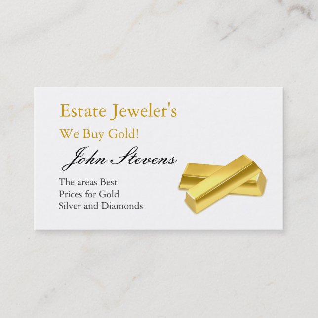 Tarjeta De Visita Tienda de joyas (Anverso)