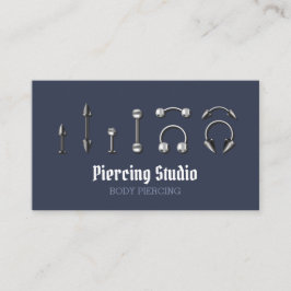Tarjeta De Visita Tienda de joyería corporal naval Piercing