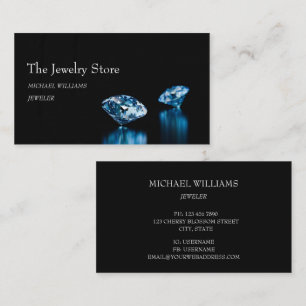 Tarjeta De Visita Tienda de joyería de diamantes de lujo