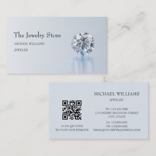 Tarjeta De Visita Tienda de joyería de diamantes de lujo