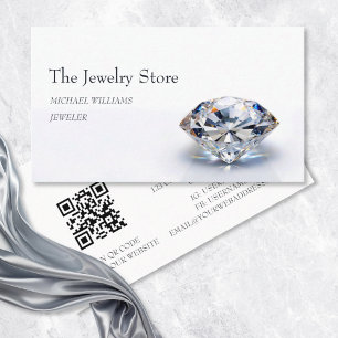 Tarjeta De Visita Tienda de Joyería Joyero Diamantes de Lujo