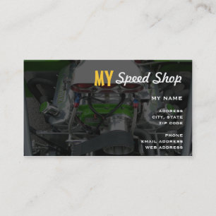 Tarjeta De Visita Tienda de la velocidad