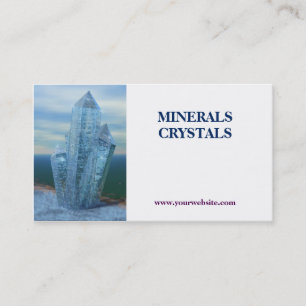 Tarjeta De Visita tienda de los minerales de los cristales