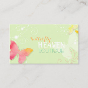 Tarjeta De Visita Tienda de moda Butterfly Heaven