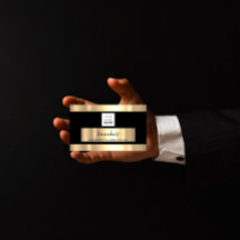 Tienda de moda de marco dorado tienda de código QR