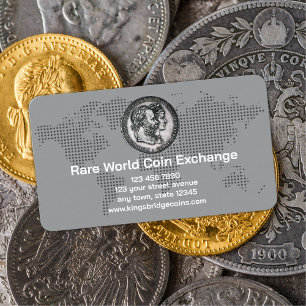 Tarjeta De Visita Tienda de Monedas del Numismático