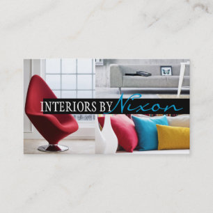 Tarjeta De Visita Tienda de muebles de diseñador de interiores y ext