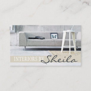 Tarjeta De Visita Tienda de muebles de diseñador de interiores y ext