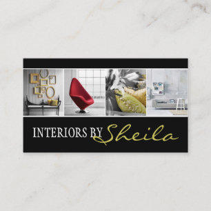 Tarjeta De Visita Tienda de muebles de diseñador de interiores y ext