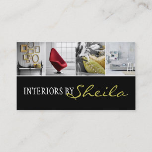 Tarjeta De Visita Tienda de muebles de diseño exterior interior