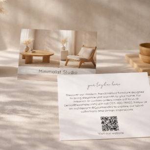 Tarjeta De Visita Tienda de Muebles Modernos Diseño de Interiores Mi